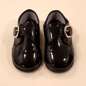 Black Patent Baypods Pre-walker Shoes